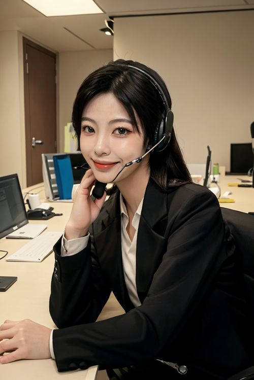 捕捉專業與優雅 上班族女性客服人物肖像攝影