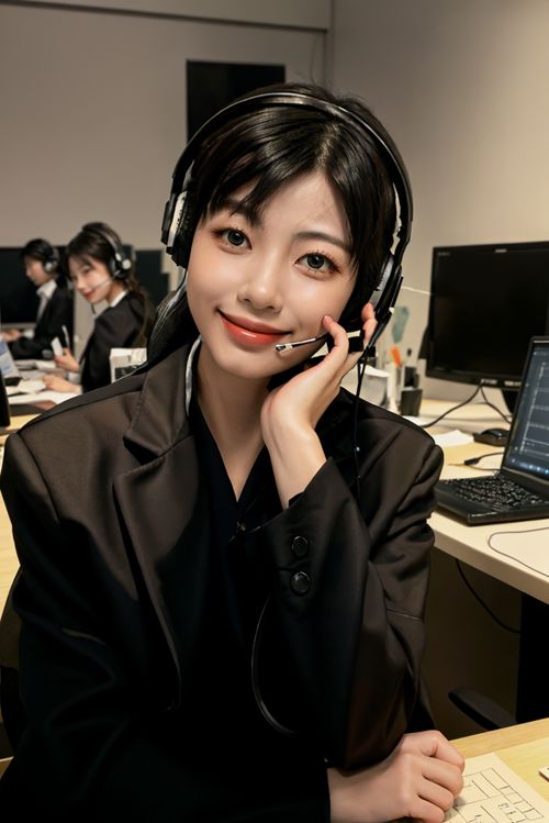 商務女性客服人物肖像攝影 專業形象與情感交流的藝術融合