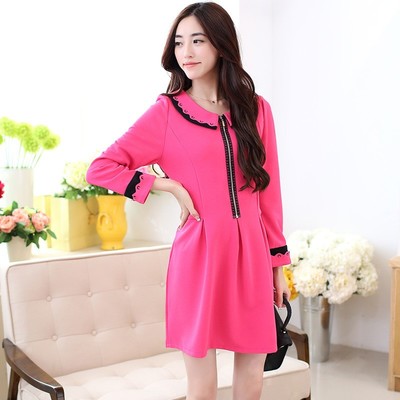 2014秋裝新款韓版女裝 大碼顯瘦A字裙，OL氣質(zhì)連衣裙的時尚潮流